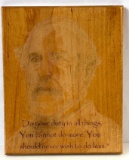 Laser Engraving of General Robert E. Lee with Quote