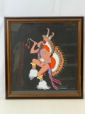 Painting of Native American Dancer by Don Secondine ('72)