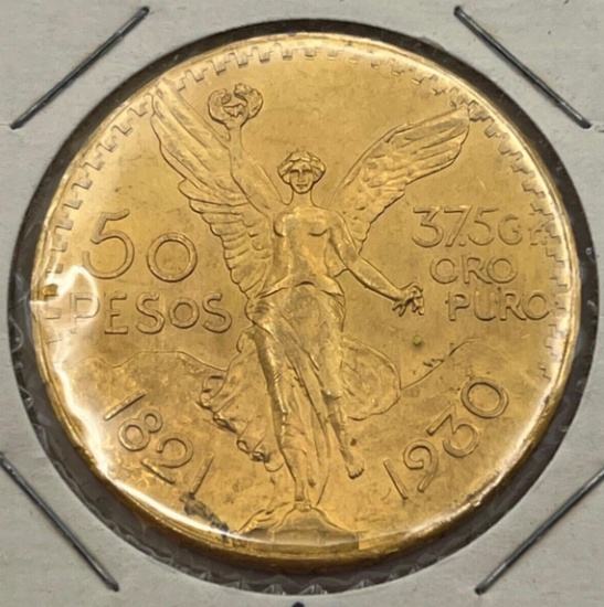 Mexican 50 Peso Gold Coin, 1930
