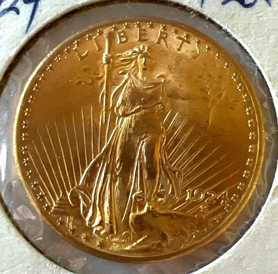 1924 Gold Double Eagle, $20 Coin