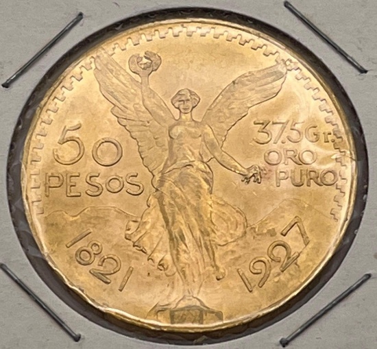 Mexican 50 Peso Gold Coin, 1927