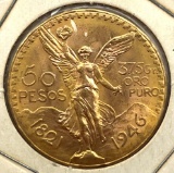 Mexican 50 Peso Gold Coin, 1946