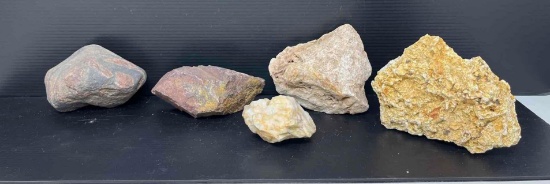 Rocks Including Limestone & Quartz