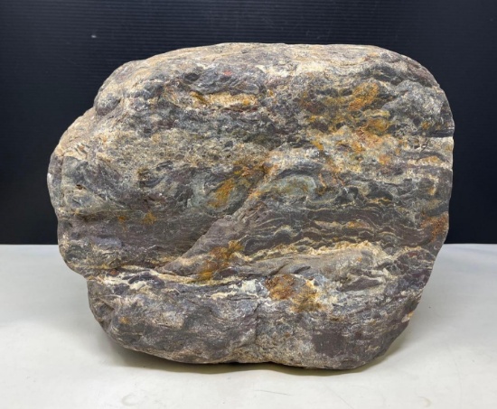 Large Banded Iron Rock, has magnetic properties