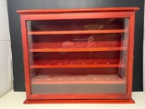 Wooden & Glass Display Case, Can be used for Geology or Marble Collections.