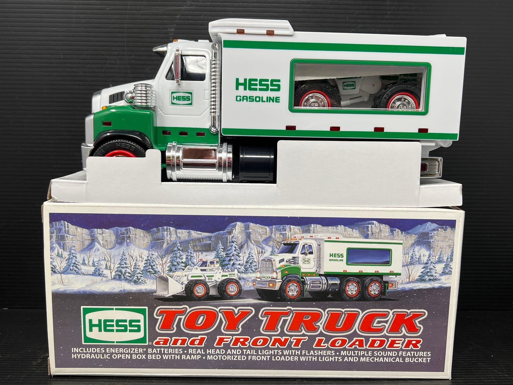 Hess toy truck and front loader sale
