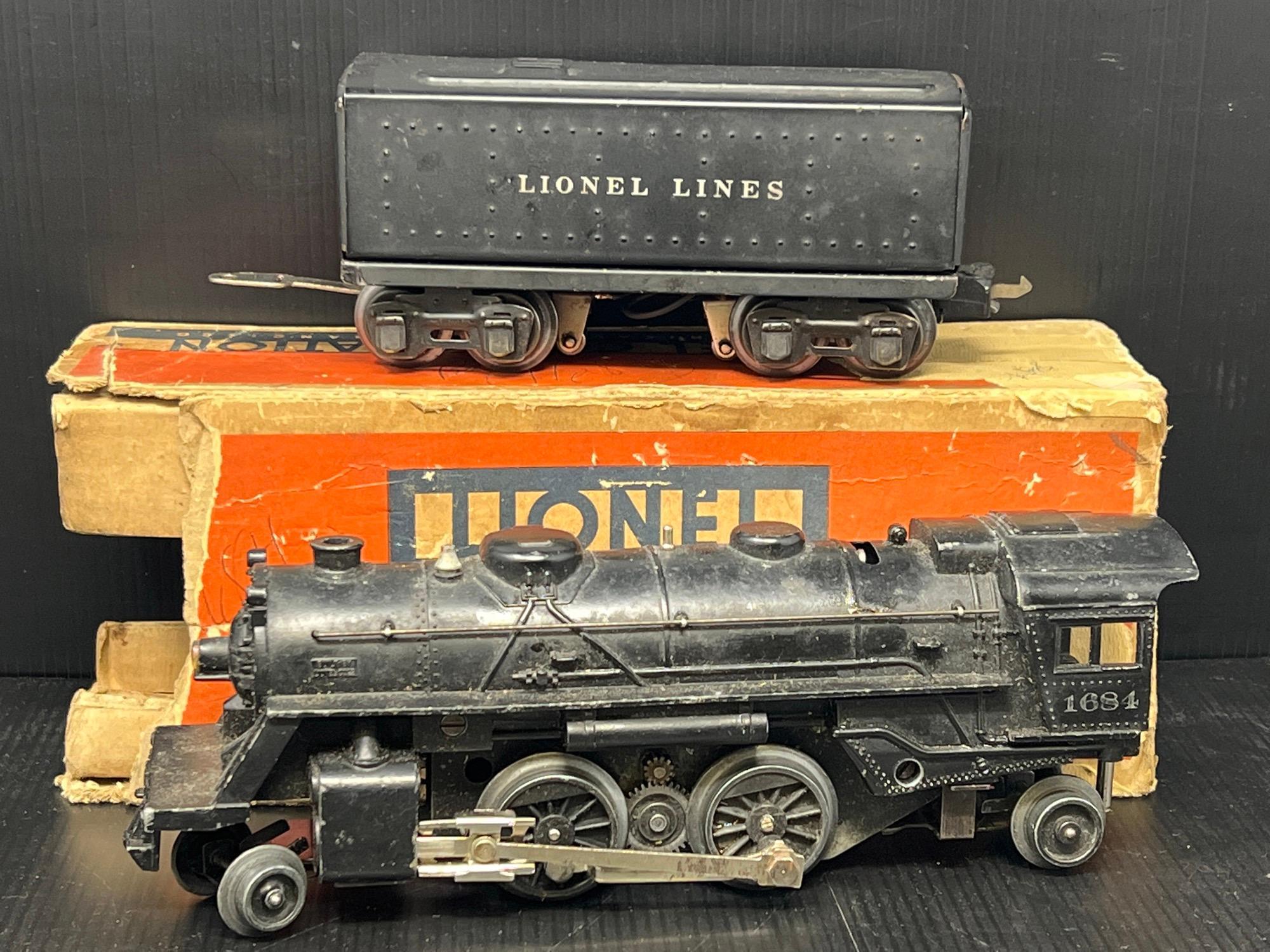 Lionel 1684 Locomotive and Tender with Original Proxibid