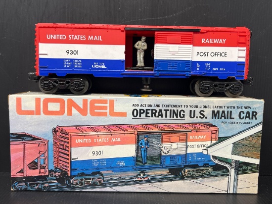 Lionel No. 9301 Operating U.S. Mail Car with Box