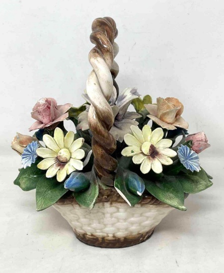 Baldwin Porcelain Floral Arrangement in Basket