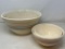 4 McCoy Ovenware Type Striped Mixing Bowls- Various Sizes