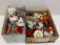 2 Boxes of Christmas Ornaments Including Hand-Crafted, Beaded, More