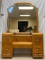 Depression Waterfall Style Vanity with Mirror