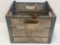 Wood Slat & Metal Crate 