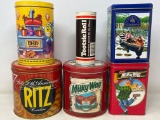 Ritz, M & Ms, Tootsie Roll, Milky Way & Other Tins