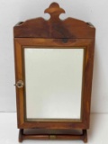 Wall Hanging Shaving Cabinet with Mirror and Towel Bar