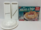 2 Mandolin Slicers and Micro-Chip Potato Chip Maker with Box