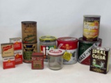 Grouping of Vintage Spice & Kitchen Tins