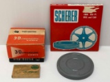 View-Master with Box, 8MM Film Reel & Can, Play the Races Photos in Box