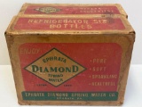 Cardboard Case of 6 Ephrata Diamond Spring Water Bottles