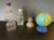 Male Figural Bottle, Bear Bottle (Snowcrest Beverages, Salem, MA), Glass Liberty Bell & Globe Bank