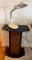 Black & Brown Pedestal Stand and Solanex Gooseneck Desk Lamp