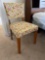 Floral Upholstered Side Chair
