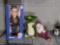 George W. Bush Animated Talking Doll in Box, Frog Bird Bath and Reclining Garden Gnome
