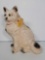 Plaster or Chalkware Cat Figure