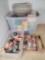 Storage Totes with Threads, Crochet Cotton, Embroidery Floss