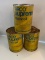 3 Cans of Arco Supreme Motor Oil