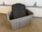Large Gray Storage with Black Lid
