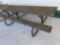 Picnic Table with Attached Benches, Measures 96