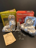2 Wilton Cake Pans- Rabbit and Panda, Both with Boxes & Instructions