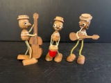 3 Figures Made From Nuts- Bermuda Musicians
