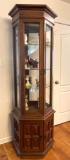 Display Cabinet Curio with Storage in Base