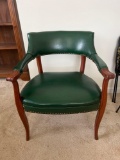 Green Leatherette Upholstered Office Chair