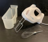 Hamilton Beach Hand Mixer with Beater Attachment and Plastic Storage Case