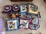 Large Grouping of Throw Pillows and Pillow Covers