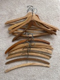 Wooden Hangers Including Suit Hangers