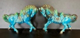 Pair of Ceramic Horse Figures
