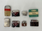 8 Lighters Including Salem, 2 Brother-lite, Rolex, Windsor, Manor, Scripto & Zippo