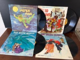 Fairytale Record Albums- Peter Pan, Little Red Riding Hood, The Snow Queen and The Silver Skates