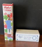 Perfect Cookie Press and Pampered Chef Flower Bread Tube- Both with Original Boxes
