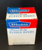 Box of B.F. Goodrich Rubber Bands- Box is Full