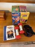 Turbo Jam VHS Tapes, Hand Weights, Elastic Bands
