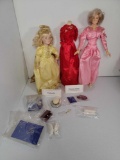 2 Character Dolls- Cinderella and Princess Diana with Accessories