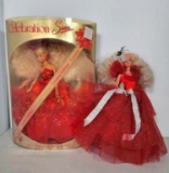 2 Barbie Type Dolls - Celebration Sandi in Original Box and Holiday Doll