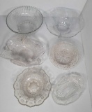 6 Glass Serving Bowls/Dishes
