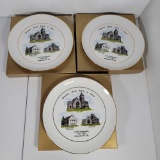 3 Heidelberg United Church of Christ Commemorative Plates with Boxes