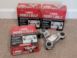 Three 3-Wheeled Moving Dollies, All in Boxes